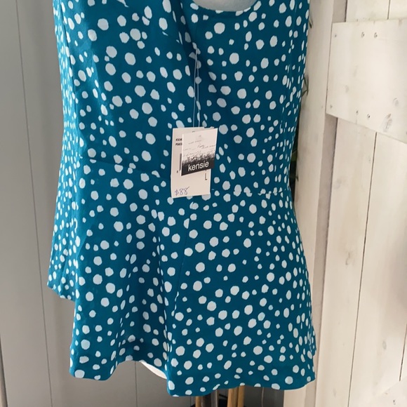 Kenzie Polka Dot Peplum - size large - Picture 3 of 10